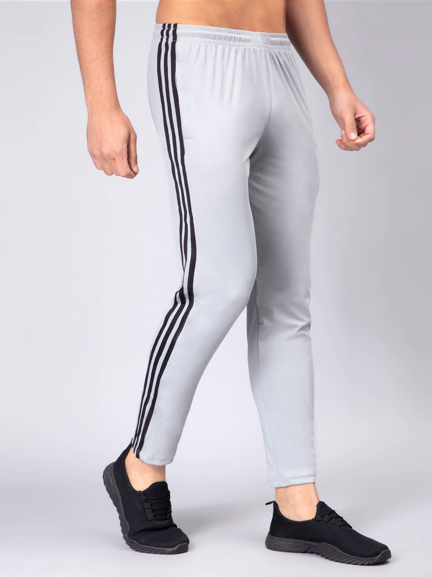 Adidas Solid Casual Men Track Pants color Navy Blue & Grey