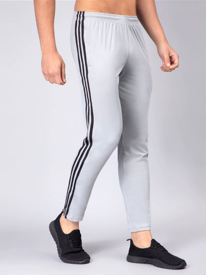 Adidas Solid Casual Men Track Pants color Navy Blue & Grey