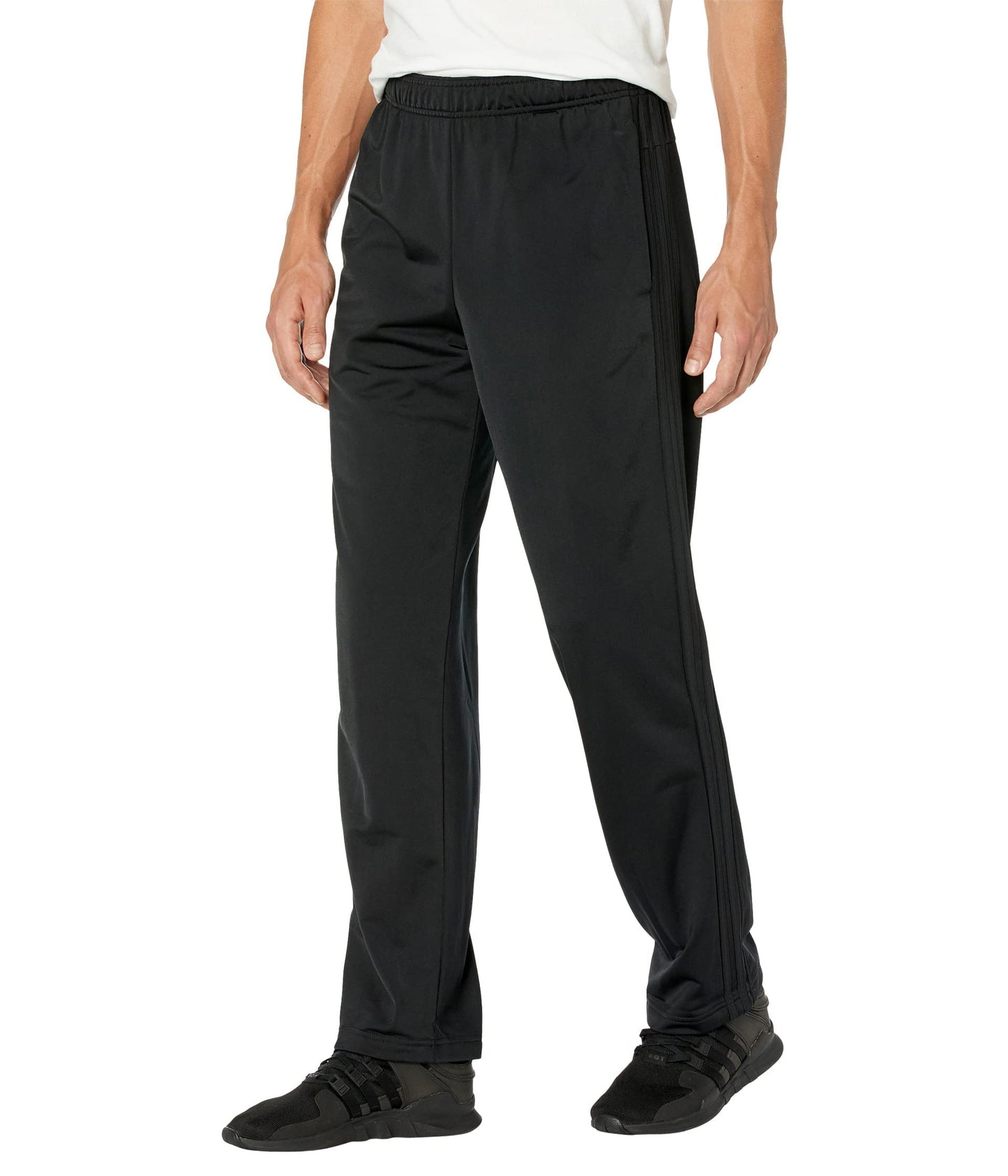 Men's Essentials Warm-Up Open Hem 3-Stripes Tracksuit Pants