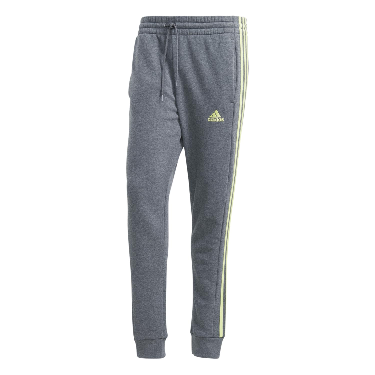 Men's Essentials Fleece Tapered Cuff 3-Stripes Pants