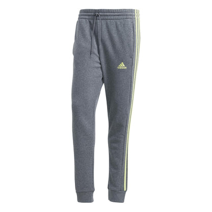 Men's Essentials Fleece Tapered Cuff 3-Stripes Pants