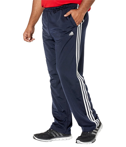 Men's Essentials Warm-Up Open Hem 3-Stripes Tracksuit Pants