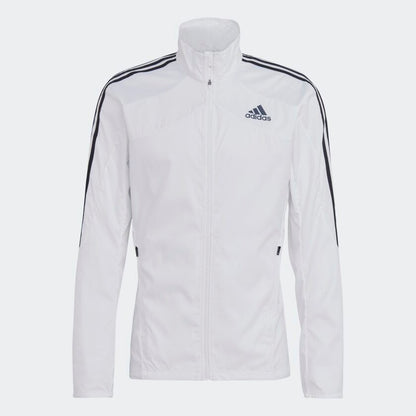 Adidas Half Striped Men White Upper Jacket